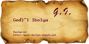 Geél Ibolya névjegykártya
